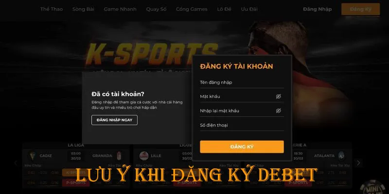 Điều kiện cần đáp ứng khi mở tài khoản Debet