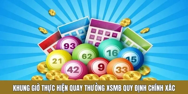 Khung giờ thực hiện quay thưởng XSMB quy định chính xác